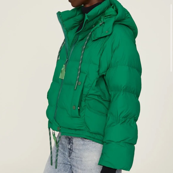 The Arrivals Turbo Puffer coat green L - Picture 2 of 12
